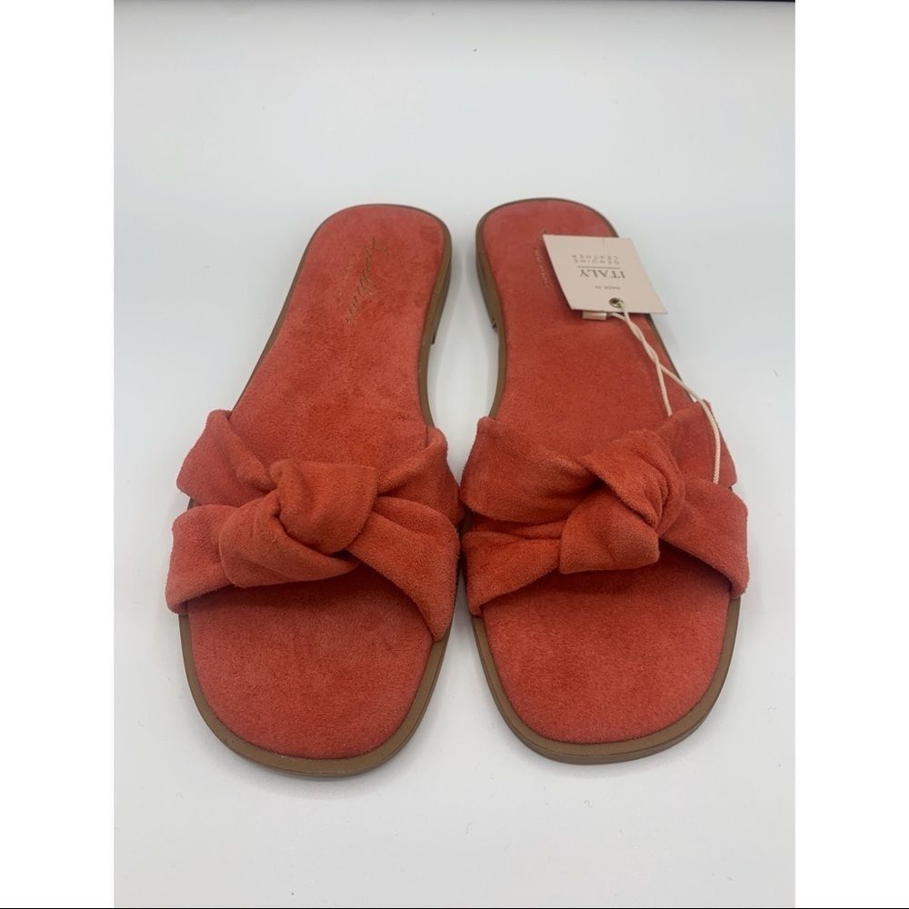 Avellini suede slide sandal women 6.5